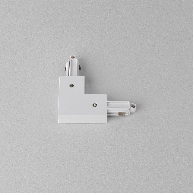 Track 90° Corner Connector Right in Matt White
