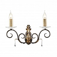 Amarilli 2 Light Wall Light - Bronze/Gold