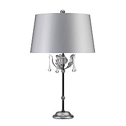 Amarilli 1 Light Table Lamp - Black/Silver