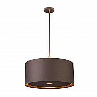 Balance 1 Light Pendant - Brown and Polished Brass