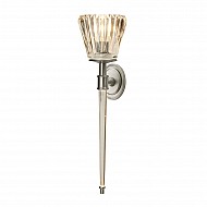 001 Agatha 2 Light Bathroom Wall Light In Brushed Nickel Finish