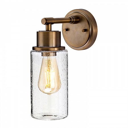 Morvah 1 Light Wall Light - Brushed Brass