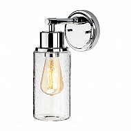 Morvah 1 Light Wall Light - Polished Chrome