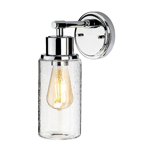 Morvah 1 Light Wall Light - Polished Chrome