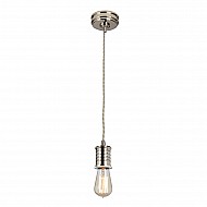 Douille 1 Light Pendant - Polished Nickel