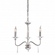 Finsbury Park 3 Light Chandelier - Polished Nickel
