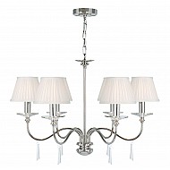 Finsbury Park 6 Light Chandelier - Polished Nickel