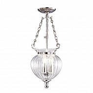 Finsbury Park 3 Light small Pendant - Polished Nickel