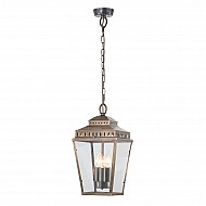 Mansion House 3 Light Chain Lantern - Brass