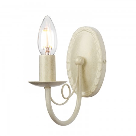 Minster 1 Light Wall Light - Ivory Gold