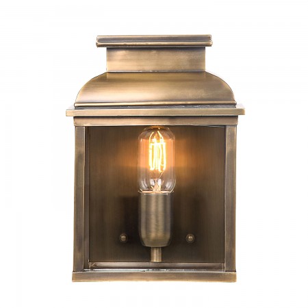 Old Bailey 1 Light Wall Lantern - Brass