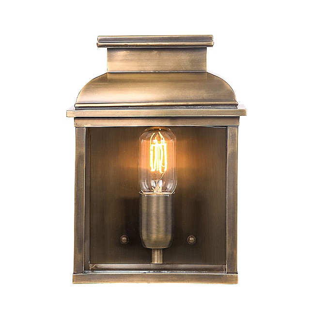 Old Bailey 1 Light Wall Lantern - Brass