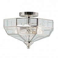 Old Park 2 Light Wall Lantern - Polished Nickel