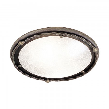 Pembroke 1 Light Flush Light Style B - Black/Gold