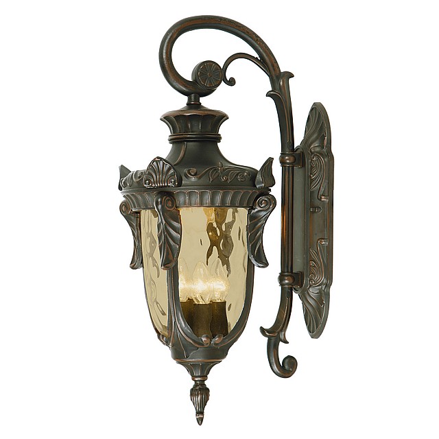 Philadelphia 3 Light Large Down Wall Lantern - Old Bronze