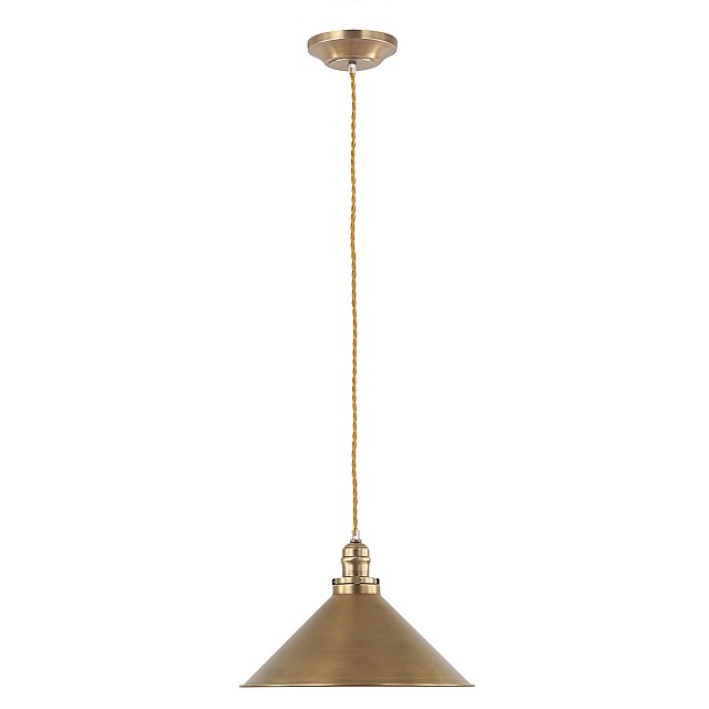 Provence 1 Light Pendant - Aged Brass