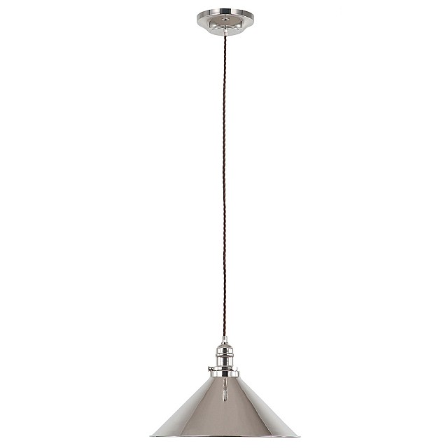 Provence 1 Light Pendant - Polished Nickel