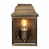 Victoria 1 Light Wall Lantern - Brass