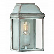 Victoria 1 Light Wall Lantern - Verdigris