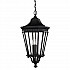 Cotswold Lane 3 Light Large Chain Lantern - Black