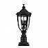 English Bridle 3 Light Medium Pedestal - Black