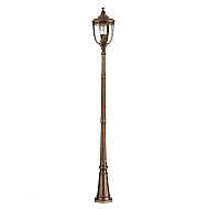 English Bridle 3 Light Large Lamp Post - British Bronze