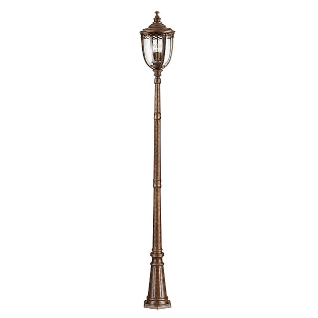 English Bridle 3 Light Large Lamp Post - British Bronze