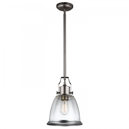 Hobson 1 Light Medium Pendant Satin Nickel