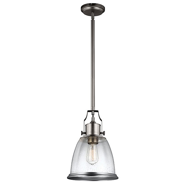 Hobson 1 Light Medium Pendant Satin Nickel