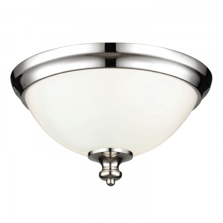 Parkman 2 Light Flush Mount - Polished Nickel