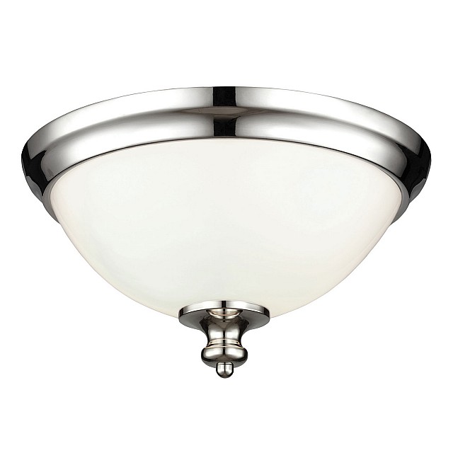 Parkman 2 Light Flush Mount - Polished Nickel