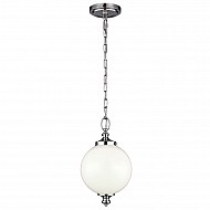 Parkman 1 Light Small Pendant - Polished Nickel