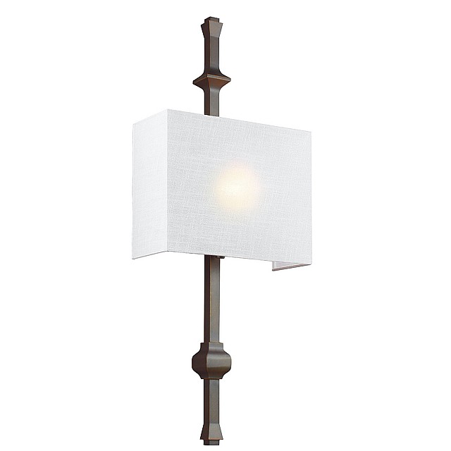 Teva 1 Light Wall Light - Antique Bronze