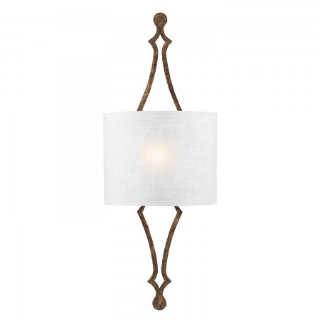 Tilling 1 Light Wall Light - Distressed Gold Leaf
