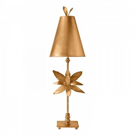 Azalea 1 Light Table Lamp - Gold Leaf
