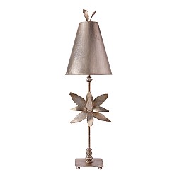 Azalea 1 Light Table Lamp - Silver Leaf