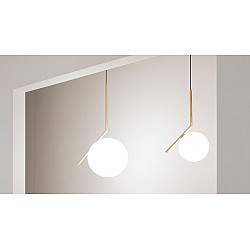 Flos Ic S1  Brushed Brass Pendant