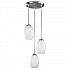 Spreader with 3 x Matt Opal Glasses Satin Nickel Finish