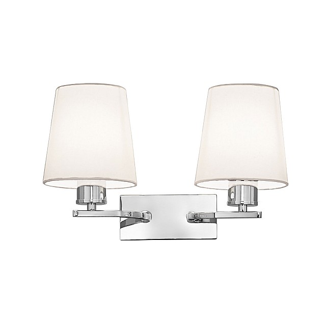 Hexx 2lt Wall Bracket Chrome Finish