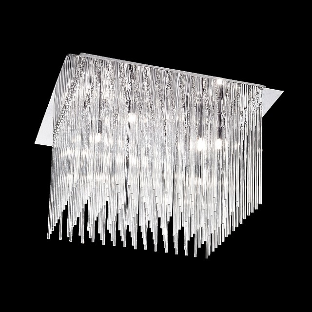 Carillon 600mm Square 10lt Flush Chrome Finish