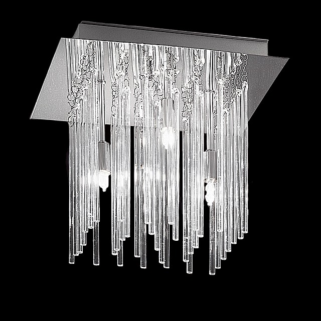 Carillon 300mm Square 4lt Flush Chrome Finish