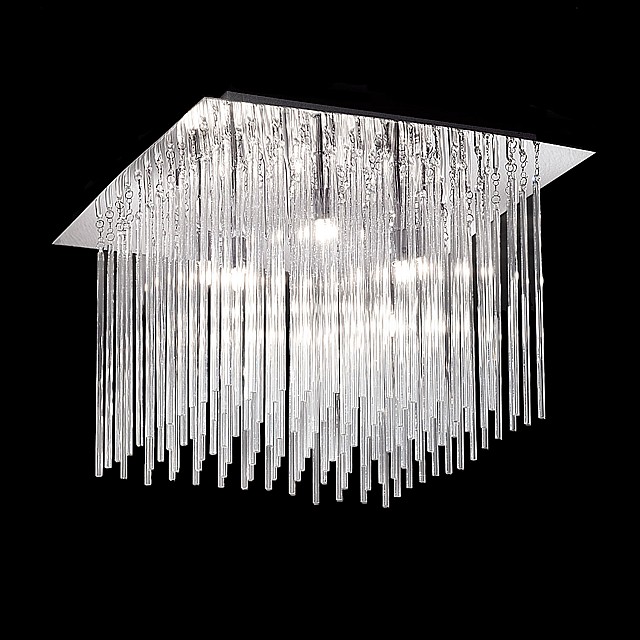 Carillon 500mm Square 8lt Flush Chrome Finish