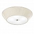 600mm Circular Flush Shade Satin Nickel Finish