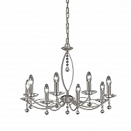 Monaco 8 light Fitting Satin Nickel Finish