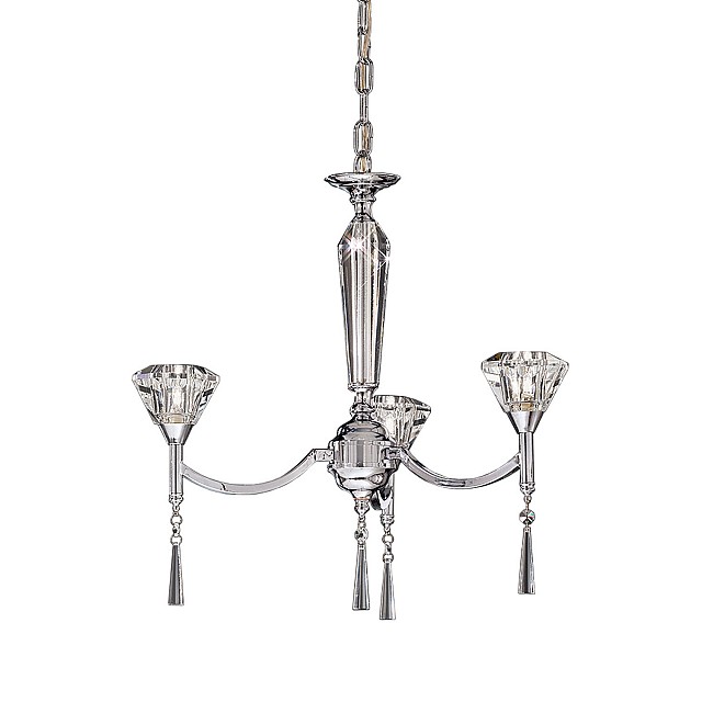 Desian 3 light Fitting Chrome Finish