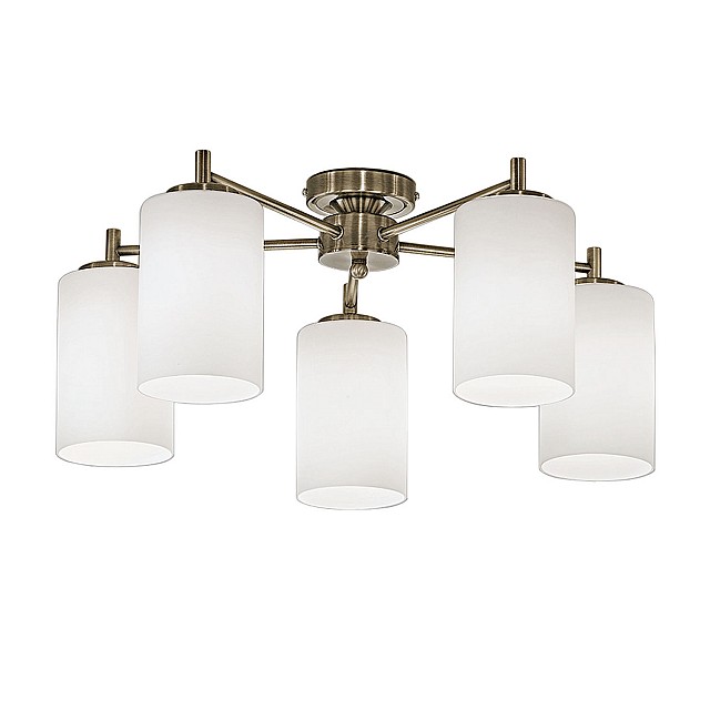 Decima 5 light Fitting (Down) Bronze Finish