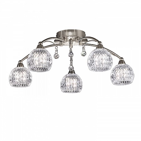 Jura 5 light Fitting Satin Nickel Finish