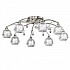 Jura 8 light Fitting Satin Nickel Finish