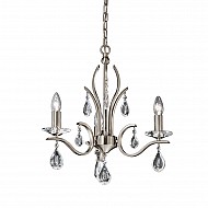 Willow 3 light Fitting Satin Nickel Finish