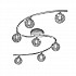 Horologica 7 light Fitting Chrome Finish